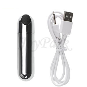 JoyPark 10 frequenza G-spot massaggio USB argento potere ricaricabile Mini proiettile vibrante batteria <span class=keywords><strong>piccolo</strong></span> <span class=keywords><strong>vibratore</strong></span> per le donne - Product Image 2