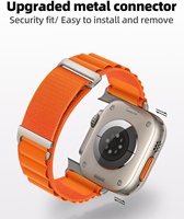 Boucle Alpine Compatible pour Apple Watch 38mm 40mm 41mm 42mm 44mm 46mm 49mmn Bracelets de montre en nylon pour IWatch Ultra SE/SE 2 Series 10