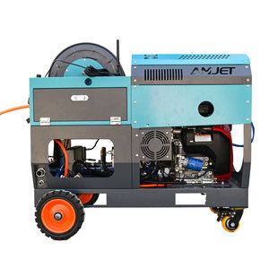 AMJET 3600psi 30lpm pompa tedesca 22hp macchina per la pulizia delle fognature di <span class=keywords><strong>scarico</strong></span> per idraulico sblocca tubi bloccati - Product Image 3