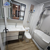 Casa Contenedor de Acero Modular Prefabricada Moderna de 20 pies, Expandible de Doble Ala, Lujo, Plegable, Portátil, Móvil, Pequeña, Tipo Almacén