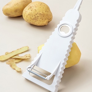 Creative Vegetable Peeler Bottle Opener Potato Peeler Grip Pop Can Lid Can Opener Tool with <b>Rubber</b> <b>Strip</b> - Product Image 5