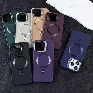 Funda Magnética para Teléfono Móvil Deportiva, Impermeable, con Estampado en Caliente, para 13pro 15 Pro Max, Esmerilada y Moderna - Product Image 1