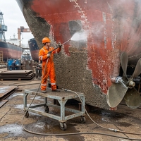 Nuevo Desengrasante de Chorro de Agua a Alta Presión de 1000 Bar y 14500 psi para Uso Industrial en la Industria Óptica, para la Eliminación de Incrustaciones y Relodos en Cascos de Barcos