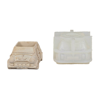 Moule en silicone 3D pour bricolage, ciment, résine, succulentes, nouveauté, facile à utiliser, textures fines, dessin animé, vieux modèle de voiture
