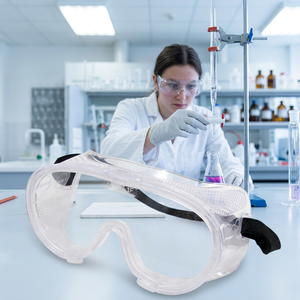EN ISO 16321-1ชิ้นเลนส์พีซีแบบใสที่มีความยืดหยุ่นกรอบแว่นตาทำงาน - Product Image 1