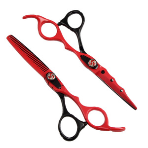 Kéo Cắt Tóc Tiệm Cắt Tóc Màu Trắng Đen Đỏ 440C Rẻ Hơn Kéo Cắt Tóc Tạo Mẫu - Product Image 3
