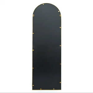 <span class=keywords><strong>Espejo</strong></span> con Marco Metálico <span class=keywords><strong>Dorado</strong></span> Arqueado y Diseño de Rejilla para Uso Decorativo en el Hogar, Oficina, Entrada o Interiores de la Sala de Estar - Product Image 6