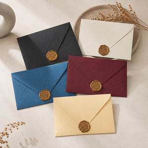 Custom Luxury <b>Colored</b> Textured Paper <b>Envelopes</b> Personalized Logo Printing for Wedding Invitations Business and Gift Packaging - Product Image 1