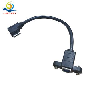 สายต่อขยาย Lung Kay Usb 3.0 แบบ Type B ถึง Type B พร้อมแผงล็อคได้และรูสกรูสำหรับการติดตั้งอย่างแน่นหนา - Product Image 1