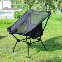 Chaise pliante carrée Yunye en alliage d'aluminium ultra-légère et portable pour camping, plage et croquis