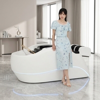 Lit de spa électrique de luxe pour hydrothérapie, table de massage aquatique à température constante, aromathérapie et vapeur pour salon de beauté et spa capillaire