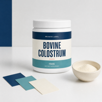 Complément alimentaire halal Faitury Private Label, colostrum bovin nourri à l'herbe, 150 g, poudre pour soutenir le système immunitaire