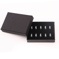 Nouvelle Arrivée Bague Magnétique Facettée en Hématite 6T, Pierre Énergétique Magnétique, Bagues de Couple, Bijoux de Style Européen pour Hommes et Femmes