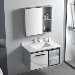Top Grade all'ingrosso montato a parete in alluminio mobile <span class=keywords><strong>bagno</strong></span> con corians acrilico <span class=keywords><strong>lavandino</strong></span> del <span class=keywords><strong>bagno</strong></span> - Product Image 2