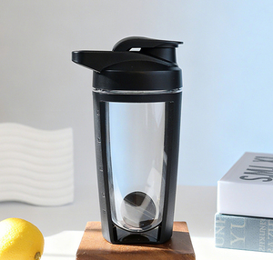 新しいデザインBPAフリーシェイクドリンクウォーターボトル透明プラスチックウォーターボトル - Product Image 1