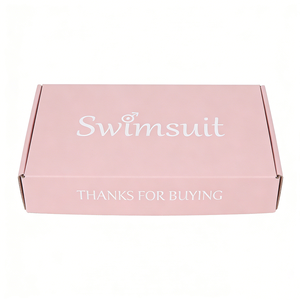 Boîtes d'expédition pliables en carton ondulé rose personnalisables en gros avec logo sur mesure pour l'emballage de vêtements et de cadeaux e-commerce - Product Image 2