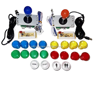 <span class=keywords><strong>Kit</strong></span> de jeu d'arcade DIY avec encodeur USB à délai nul, 2 joysticks et 20 boutons LED pour PC MAME - Product Image 4
