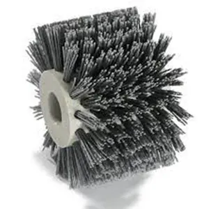 factory custom round nylon bristle abrasive industrial rotary clean roller brush