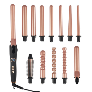 Neues Produkt Explosion Multifunktionaler Austauschbarer Keramik-Lockenstab 3-Zylinder-Lockenstab Haarwaver Haarcrimper - Product Image 2