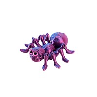 Figurines d'araignées imprimées en 3D Feeron, articulées, multi-yeux, jouets anti-stress légers et portables en PLA, dégradé arc-en-ciel, insectes