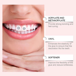 Kit de gemas de dientes DIY, kit de gemas de joyería de dientes, brilla tu sonrisa con gemas, decoraciones de dientes de moda, juego de pegamento de dientes decorativo - Product Image 5