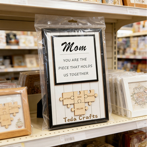 Panneau de table en bois personnalisé pour la fête des mères, puzzle avec nom, <span class=keywords><strong>cadeau</strong></span> pour maman - Product Image 4