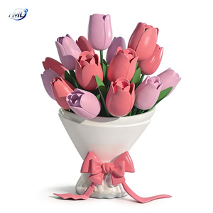 Escultura de Rosa de Fibra de Vidrio, Adorno Duradero para Exteriores, Centros Comerciales y Jardines, con Acabado Pintado en Colores Vivos, Modelo ML-FRPS-029 - Product Image 6