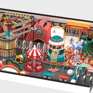 Parque infantil interior con zona de trampolines y estructura de escalada para niños, tamaño comercial, área de juegos segura. - Product Image 3