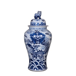 Jarrón de cerámica antiguo grande pintado a mano Jingdezhen, orquídeas y flores de ciruelo, cerámica de porcelana de estilo chino - Product Image 4