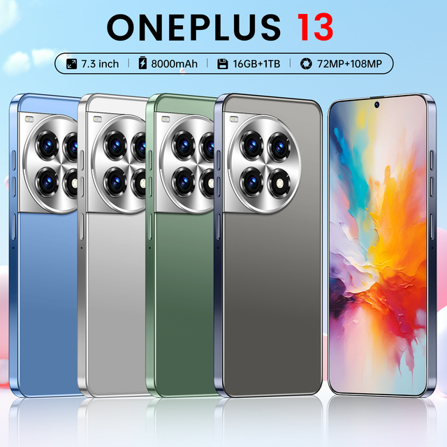 One Plus 13 Global Market Android Smartphone 8000mAh Battery Face Fingerprint