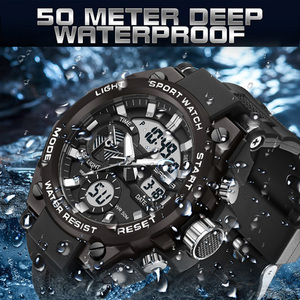 Reloj Deportivo Digital SANDA 3311 para Exteriores, Reloj de Pulsera Electrónico Multifuncional con Luminiscencia, Cronógrafo y Funciones Impermeables - Product Image 6