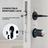 Serrure cylindrique intelligente réglable, antivol, étanche IP66, avec empreinte digitale et mot de passe, pour application TTLock, porte électronique sans clé