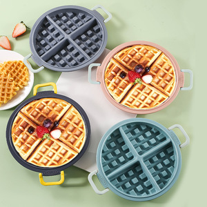 Moule à gâteau en silicone de qualité alimentaire résistant à la chaleur pour la cuisson des gaufres biscuits snack avec pinces ensembles d'outils de cuisine nouvel arrivage - Product Image 3