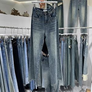 <span class=keywords><strong>Jeans</strong></span> taille haute pour femmes à bas prix, pantalons en denim de haute qualité, vêtements de mode pour femmes, vente en gros - Product Image 5