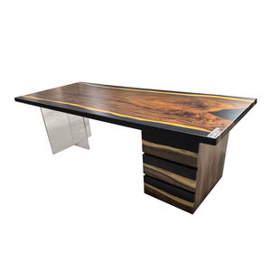 Montagne, alberi, fiumi e altri Design di lusso epossidico rettangolare tavolo da tavolo scrivania caffè caffè cucina sala da pranzo con cassetti - Product Image 2