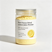 Poudre de jus de citron lyophilisée pure, 100% naturelle, poudre de citron instantanée pour les boissons au thé, la pâtisserie, l'assaisonnement, non-OGM