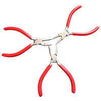 Pince à bijoux à ressort Boasta en acier inoxydable, à bec plat, à bec rond, pour la fabrication et la réparation de bijoux