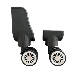 Nhà Máy Tùy Chỉnh 360 Độ Nhựa Màu Đen Hành Lý Va Li Bánh Xe Màu Đen Phụ Kiện - Product Image 1