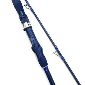 Canne à pêche marine Kaman <span class=keywords><strong>Dragon</strong></span> Carbon 2 brins 2,28 m, action rigide, pour bateau, anneaux Fushi, poids 180g, 118cm pliée - Product Image 4