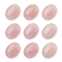 Cabochons ovales plats en quartz rose naturel 22x30mm, cristaux de guérison, énergie des chakras, fournitures de fabrication de bijoux, vente en gros