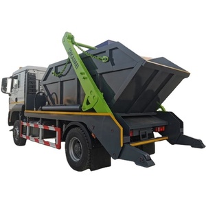 Camión de Basura Shacman de 10cbm 4X4 con Brazo Giratorio y Contenedor de Rodillos, Camión de Basura con Cargador de Contenedores de 8-10cbm en Venta - Product Image 1