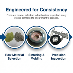 Quartz Machining <b>Abrasive</b> Metal Bonded Diamond <b>Tool</b> Gemstone Drilling Wheel for Glass and Ceramic Applications #100 Grit - Product Image 6