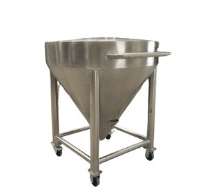 Tolva 40 L Acero Inoxidable 304 incluido vibrador válvula vacía Codo Válvula Silo - Product Image 1