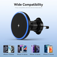 Support de charge sans fil intelligent à serrage automatique 15W pour voiture