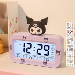 Lớn tai chó Máy tính để bàn học sinh trẻ em nhỏ chuyên dụng thức dậy tạo tác đồng hồ báo thức điện tử thông minh - Product Image 2