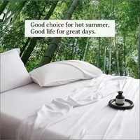 Draps de luxe tissés en tissu 100 % Lyocell de bambou ShiSilk, 300 fils, rafraîchissants, écologiques, motif uni, faits à la main, hypoallergéniques