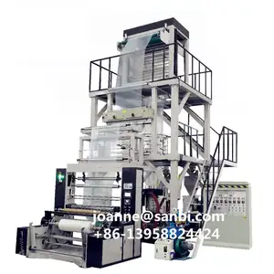 ABA 3 Layer HDPE LDPE PLA PBAT Biodegradable Agricultural Plastic Extrusion Film Blowing Machine