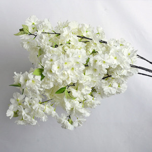 Flor de cerezo Artificial de seda de Sakura grande cifrada de alta calidad al por mayor de fábrica de 2017 para decoración de flores del hogar de fiesta - Product Image 2