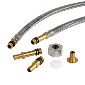 سلك مرن من النايلون الأسود المختلط بالألومنيوم مضفر من أجل السباكة ، خرطوم مدخل - Product Image 2