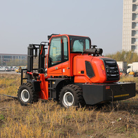 Chariot élévateur diesel professionnel de 5 tonnes, 2 tonnes, 3 tonnes avec cabine entièrement climatisée, chariot élévateur industriel lourd